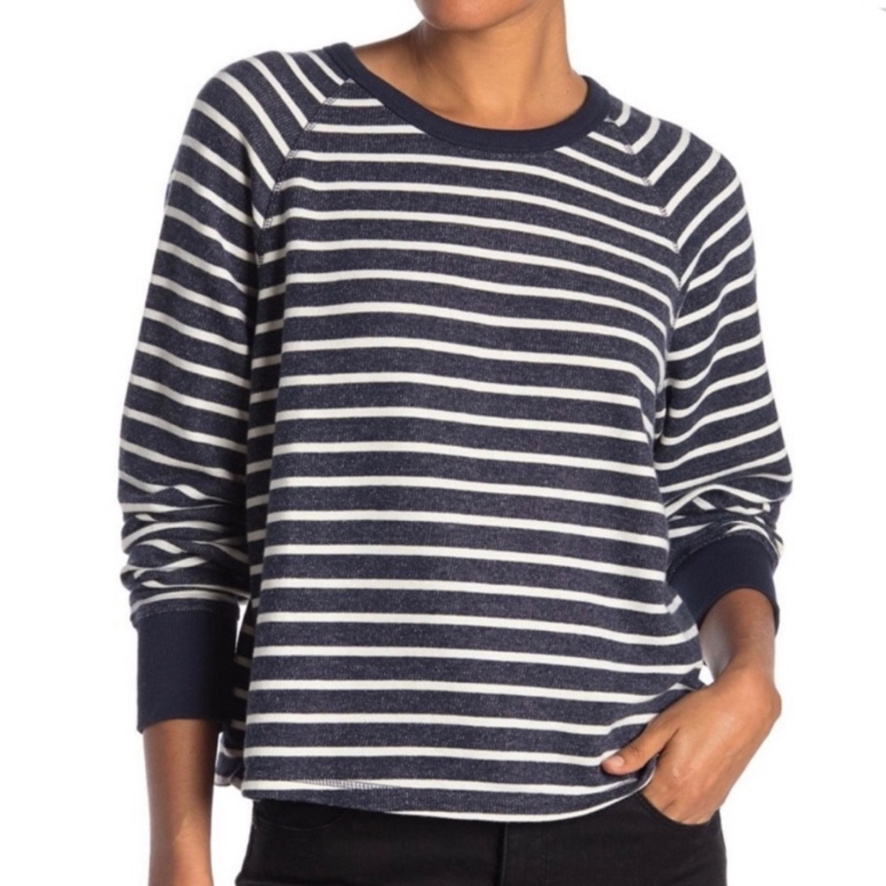 Miles by Madewell Striped Raglan Sleeve Sweatshirt